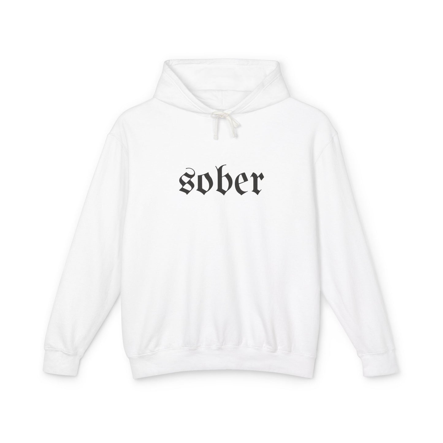 Sober Vibes, Recovery Motivation- Lightweight Hooded Sweatshirt