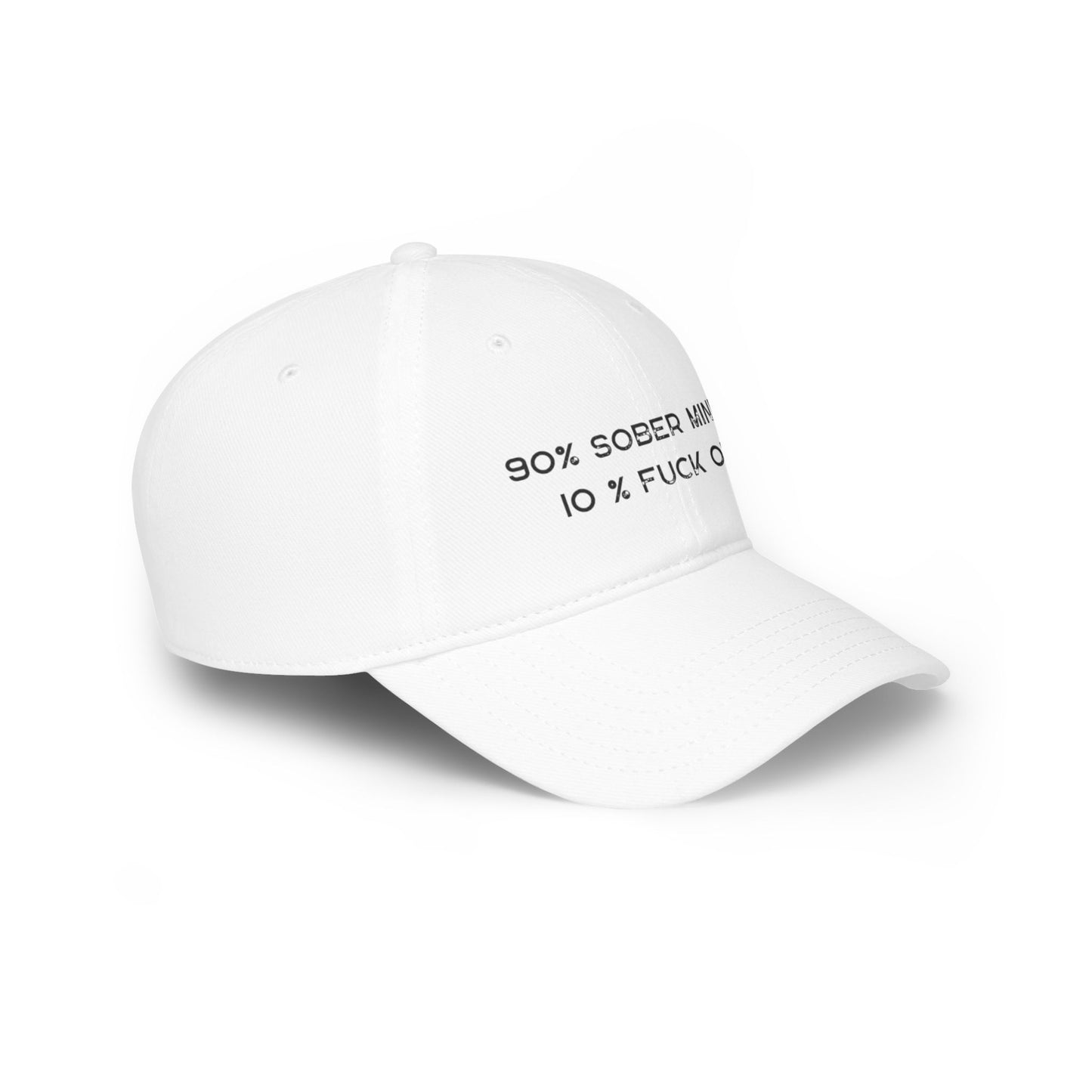 90% Sober Minded Baseball Cap - Trendy Low Profile Cap for Recovery and Everyday Wear