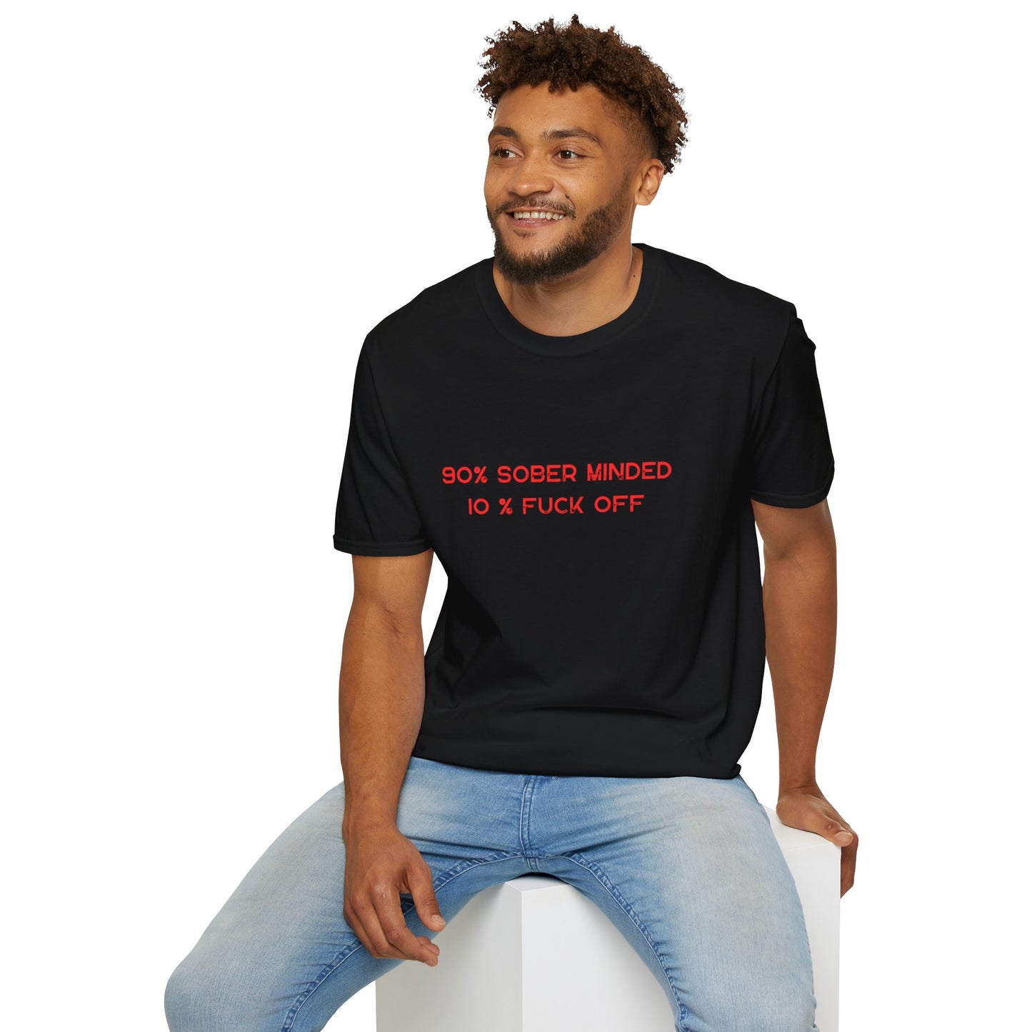 90% Sober Minded Unisex T-Shirt - Casual Statement Tee
