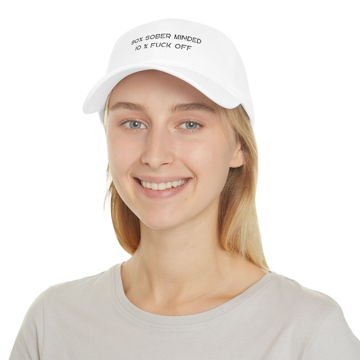 90% Sober Minded Baseball Cap - Trendy Low Profile Cap for Recovery and Everyday Wear