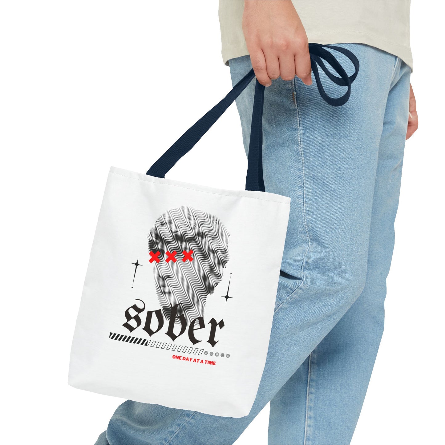 Sober Tote Bag – Unique Statement Accessory for Recovery, One Day at a Time