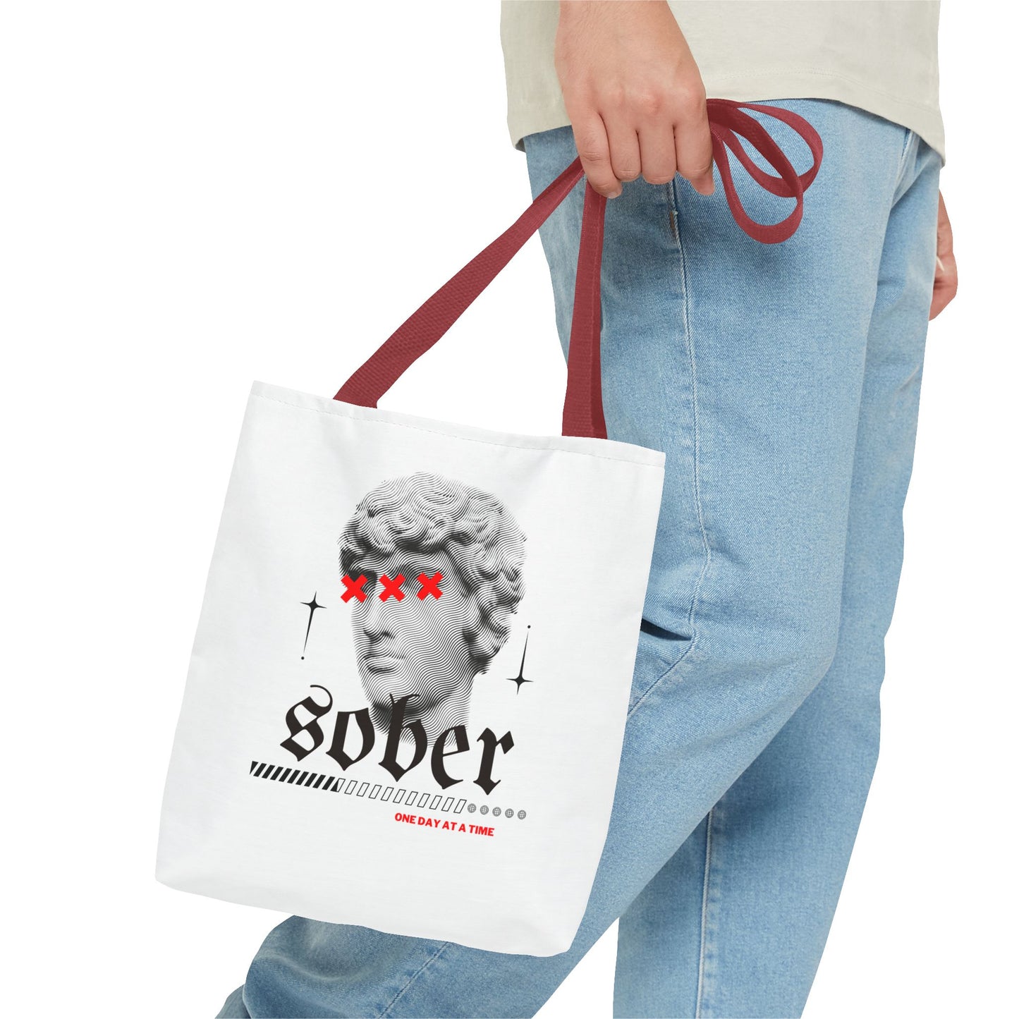Sober Tote Bag – Unique Statement Accessory for Recovery, One Day at a Time