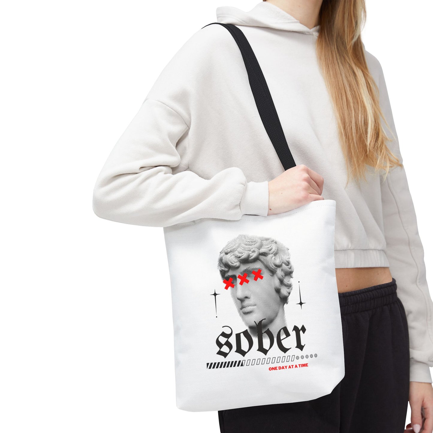 Sober Tote Bag – Unique Statement Accessory for Recovery, One Day at a Time