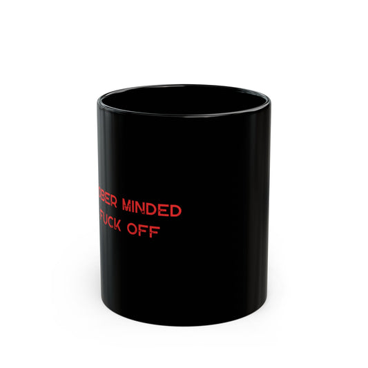 Sober Minded Black Mug - Motivational Coffee/Tea Cup for Thoughtful Souls