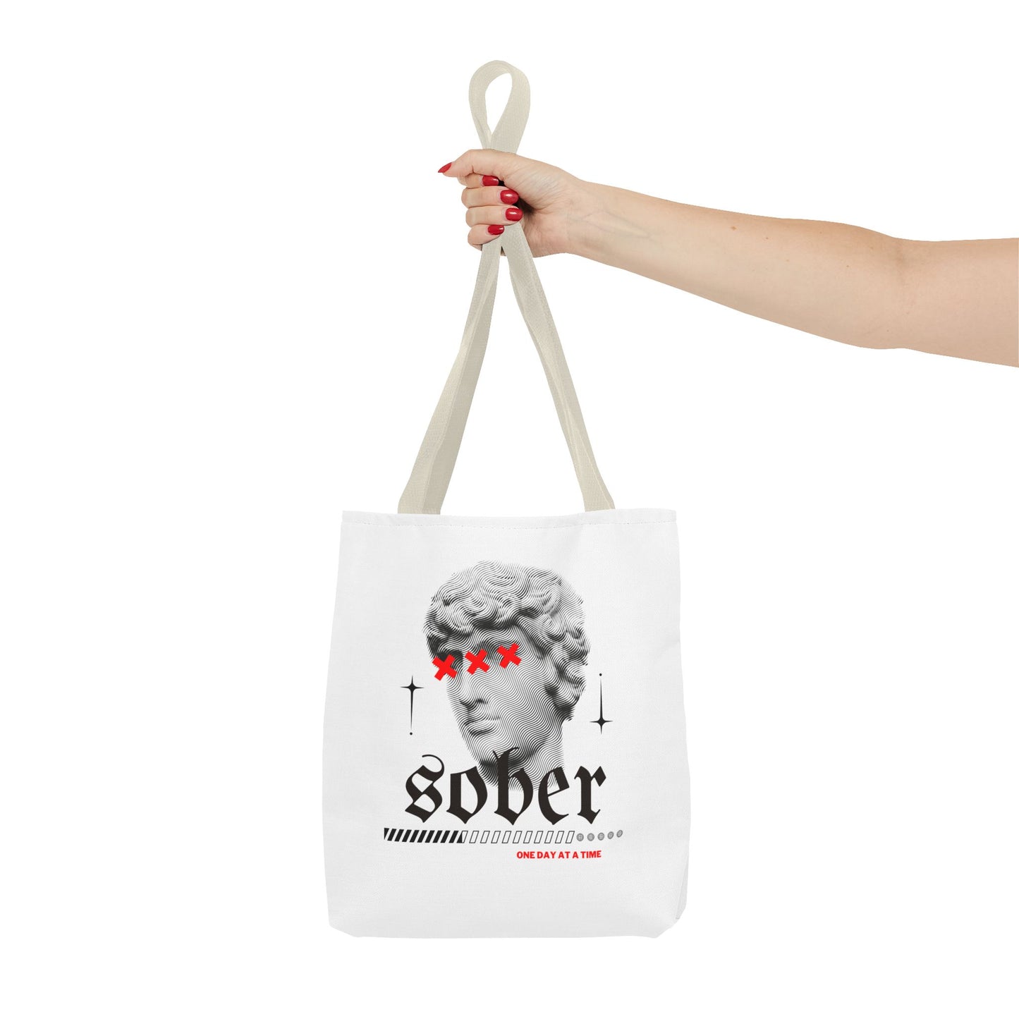 Sober Tote Bag – Unique Statement Accessory for Recovery, One Day at a Time